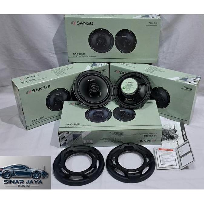 Speaker Coaxial Sansui Sa-F1960S 6 Inch / Speaker Mobil Sansui