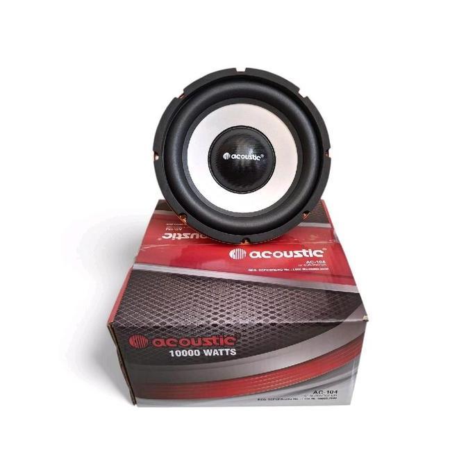 Subwoofer 10 Inch Acoustic Ac-104 Subwoofer Acoustic Ac-104 Double Coil
