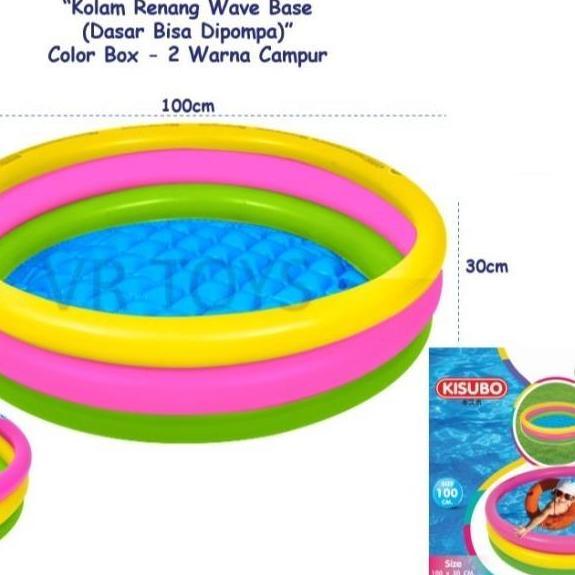 KOLAM RENANG ANAK PELANGI 3 RING KISUBO SWIMMING POOL 100 X 30 CM