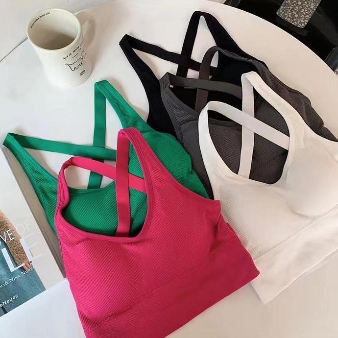 TERLARIS TANKTOP TALI SILANG BELAKANG KAMISOL IMPORT QUALITY