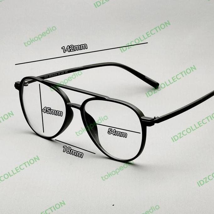 Frame kacamata Aviatore Flat 3076 Kacamata anti Radiasi