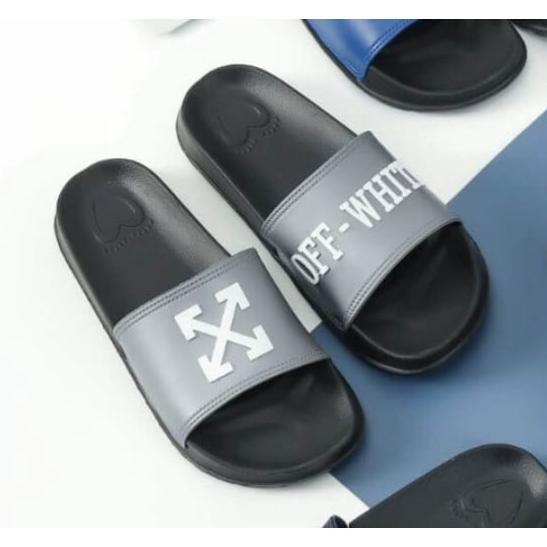 Murah  Sandal Slop Wanita Dan Sandal Slop Pris ( Unisex ) Eva Phylon Sporty Trendy X Off White Impor