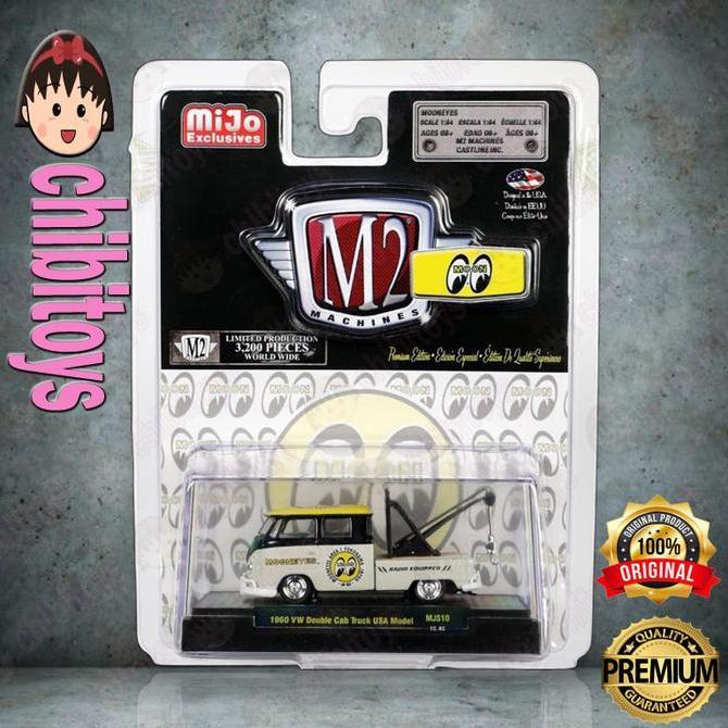 M2 Machines Mooneyes 1960 VW Volkswagen Double Cab Truck USA Model Mijo Exclusive