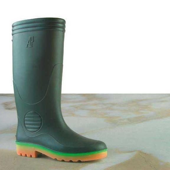 Awet Ap Boots 2003 Triwarna Sepatu Boot - Ap 2003 Green 38-43 - Sepatu Boot Safety Karet - Ap Boots