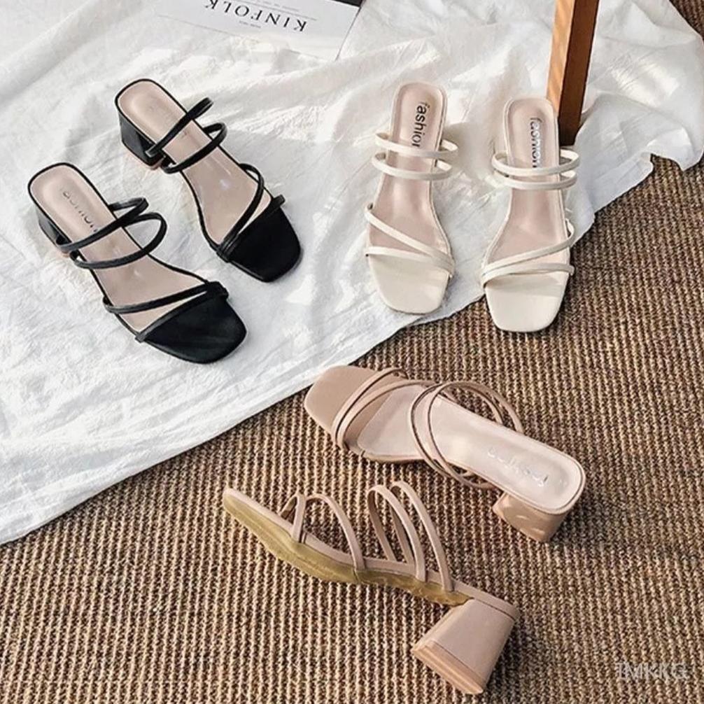 Hemat Sandal Heels Hak Tahu Wanita Elegan