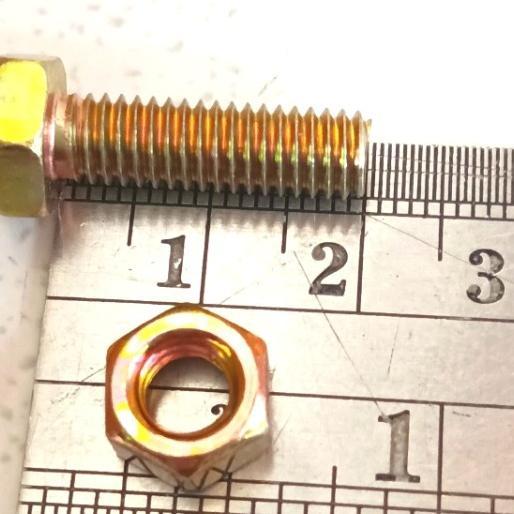 100 Pcs Baut Mur M6X20 ( Baut 10 )