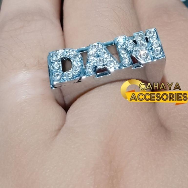 NEW cincin nama model Eropa//cincin custom nama//cincin nama [terbaik][terlaris]