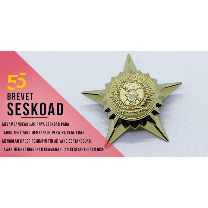 55 Indonesia Brevet Seskoad Pin