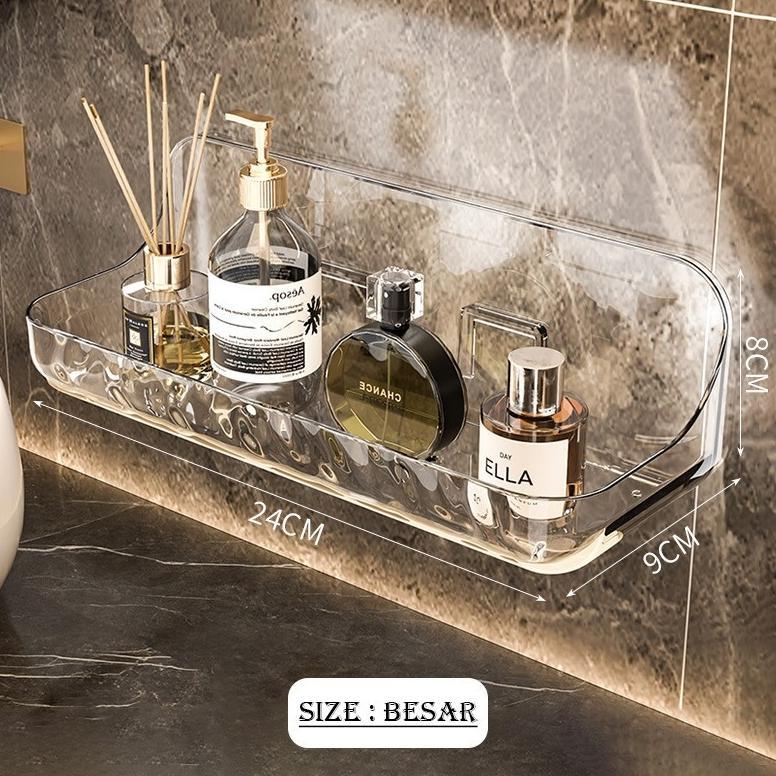 RECOMMENDED TOP116 Rak Gantung Dinding Acrylic / Rak Gantung Kamar Mandi Acrylic / Rak Dinding / Rak