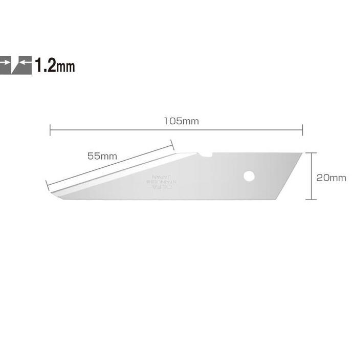 Refill Isi Cutter CK-2 Spare Blade for Craft knife CKB-2 OLFA