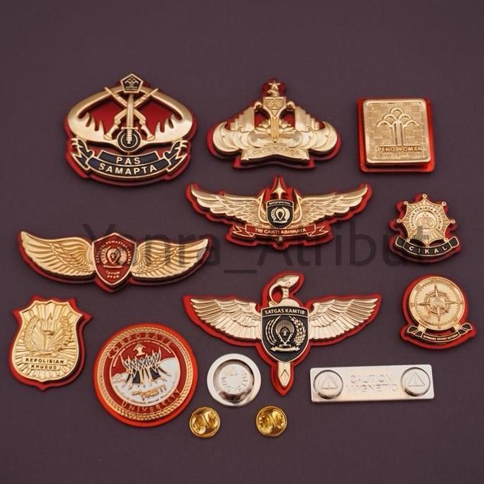 Pin Brevet Pas Samapta / Pengayoman Kemenkumham / Satgas Kamtib / Cata Karga / Emblem / Polsus / Pin