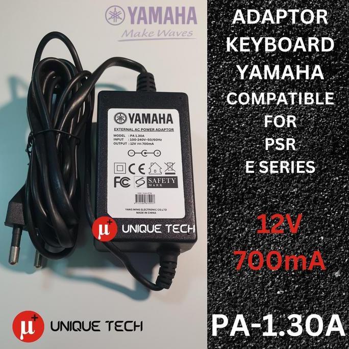 Ready  ADAPTOR KEYBOARD YAMAHA PA 1.30A 12V 700MA PSR E 403 E203 E303 E403