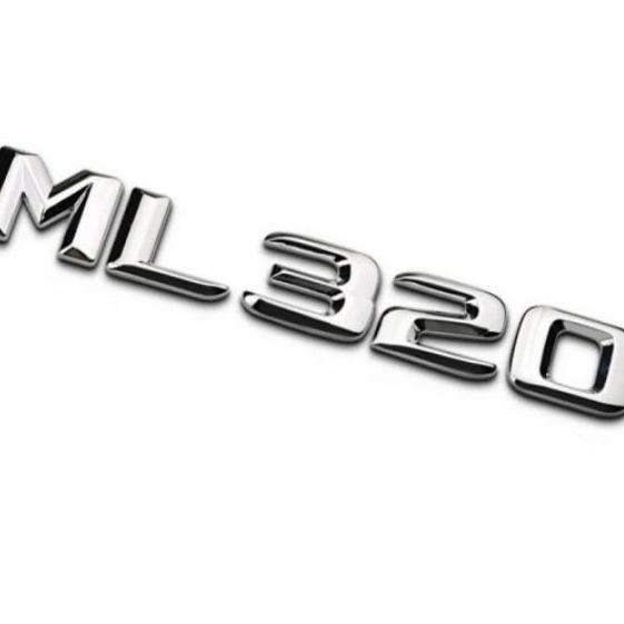 Emblem mercedes benz tulisan ML320 emblem bagasi ML320