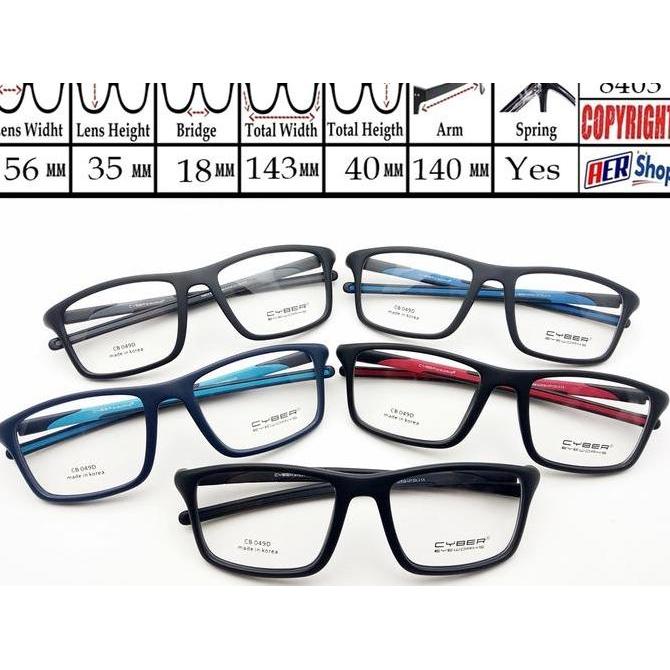 New  frame kacamata ORIGINAL CYBER EYEWORKS new minus frame kacamata sport