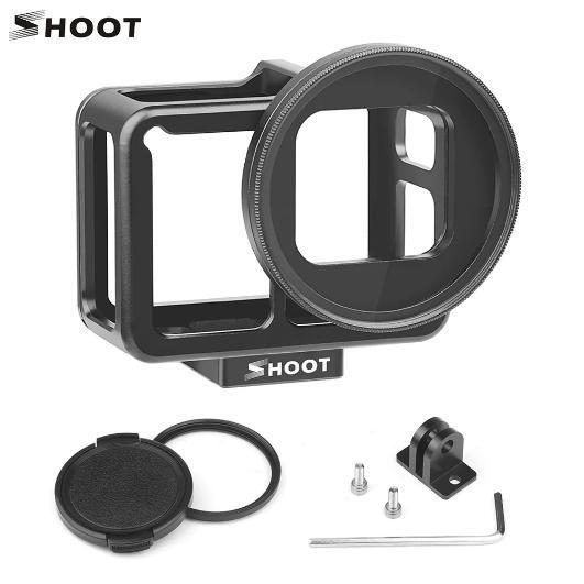 Shoot Xtgp507B Gopro Hero Aluminium Rig Housing Case Frame With 52Mm Uv Filter Casing Kamera Almuniu