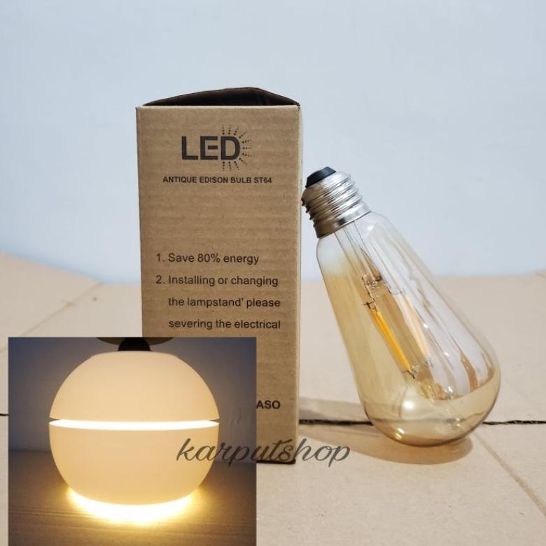 Disc Lampu Gantung 1 Cabang Bulat Lampu Hias Minimalis Teras