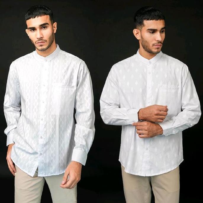 Casella Baju Koko Pria Lengan Panjang | Koko Couple Ayah-Anak Nizar Edition