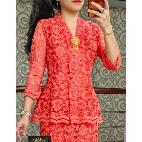 RN SET ROK KARTINI/BAJU STELAN BROKAT Wanita Setelan Katun Batik Pendek