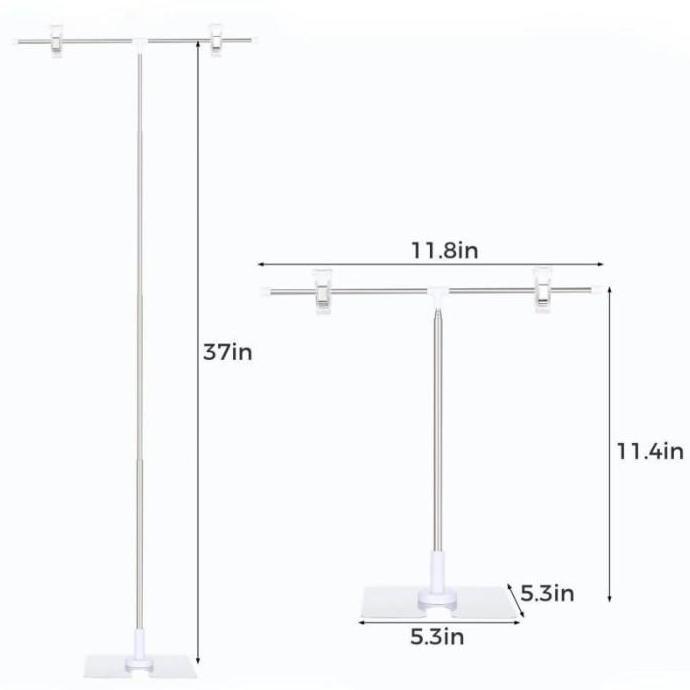 Ready  1set Stand Banner Berdiri Adjustable Banner Stand T Banner Display Banner Rangka Spanduk Post