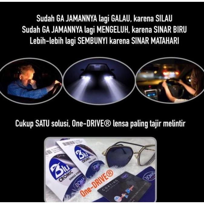 Lensa Minus Domas Minus One Drive Bluecromic Night Drive progresif murah