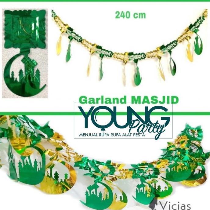 Ready  garland idul fitri/decorasi idul Fitri ketupat