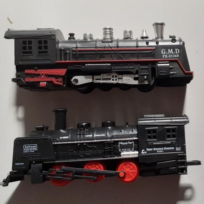 New  Paket Loko Roda Merah n Loko Sound Kereta Api Railking