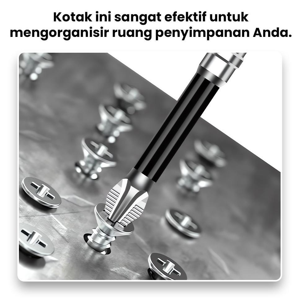 Grade Ori Mata Obeng Phillips Anti Selip, Set Mata Obeng Heksagonal Untuk Bor Listrik, Magnet Kuat, 