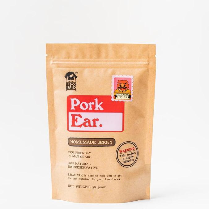 Escobark Pork Ear | Kuping Babi Kering Dehydrated Pig Snack Anjing Dog