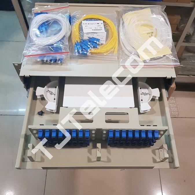 New OTB 48 core sc upc Singlemode / ODF rack 48 core SC lengkap