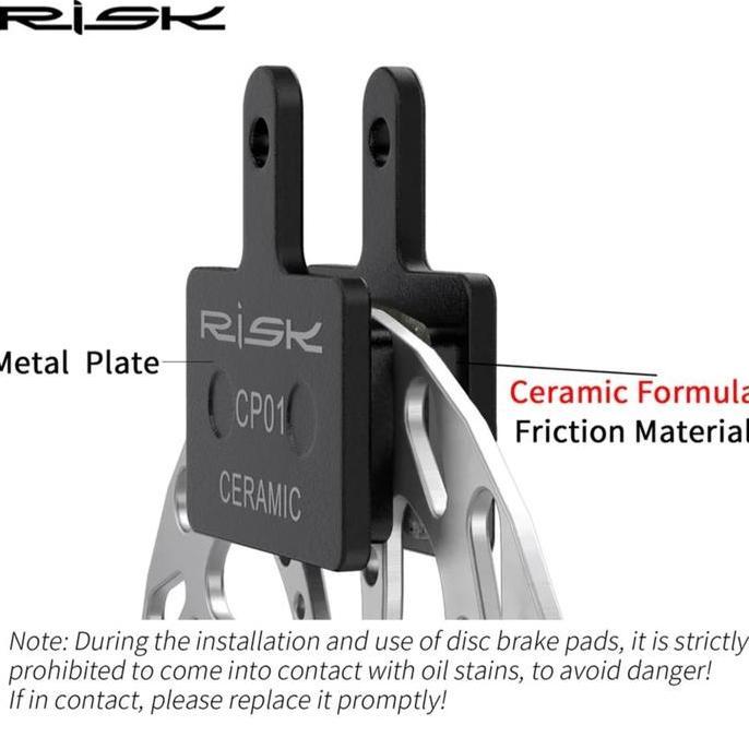 Ready Risk Kampas Rem Ceramic Sepeda Brake Pad Shimano MT200 MT400 MT500