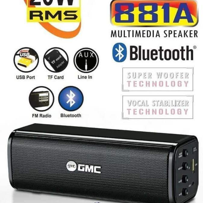 CUCI GUDANG Speaker Bluetooth Portable GMC 881A speaker bluetooth music box suara mantap