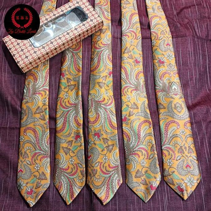 Dasi batik bahan sutra gift souvernir cowok murah