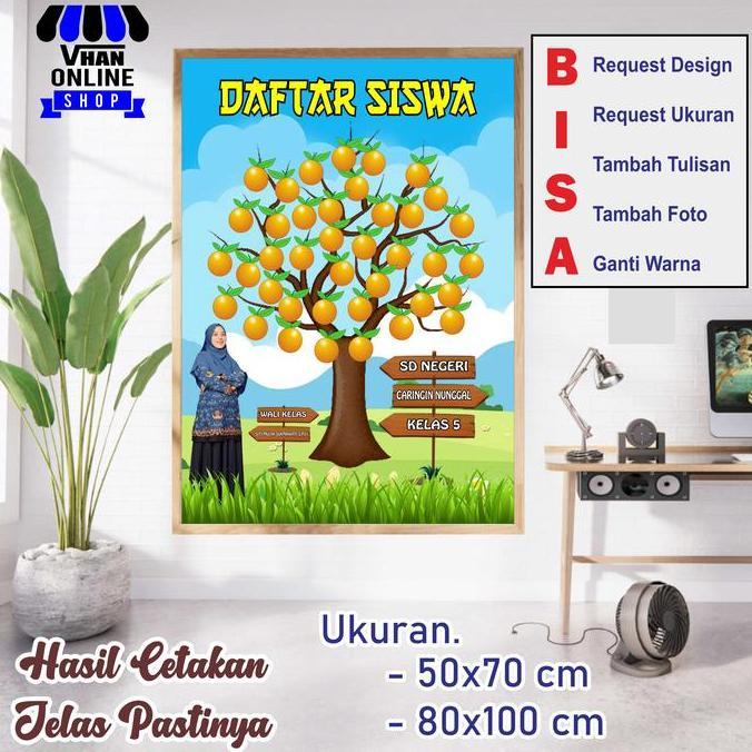 Spanduk Banner MMT Pohon Daftar Anak Sekolah, Pohon Literasi murah