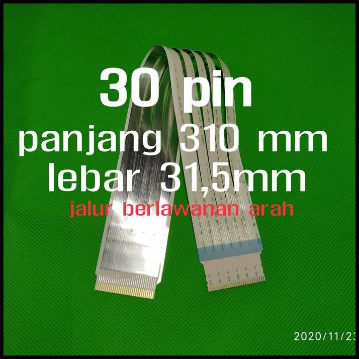 TERLARIS KABEL DATA FLEXIBLE FLEKSIBEL LVDS 30 JALUR PIN PANJANG 31CM AWM 20861 
