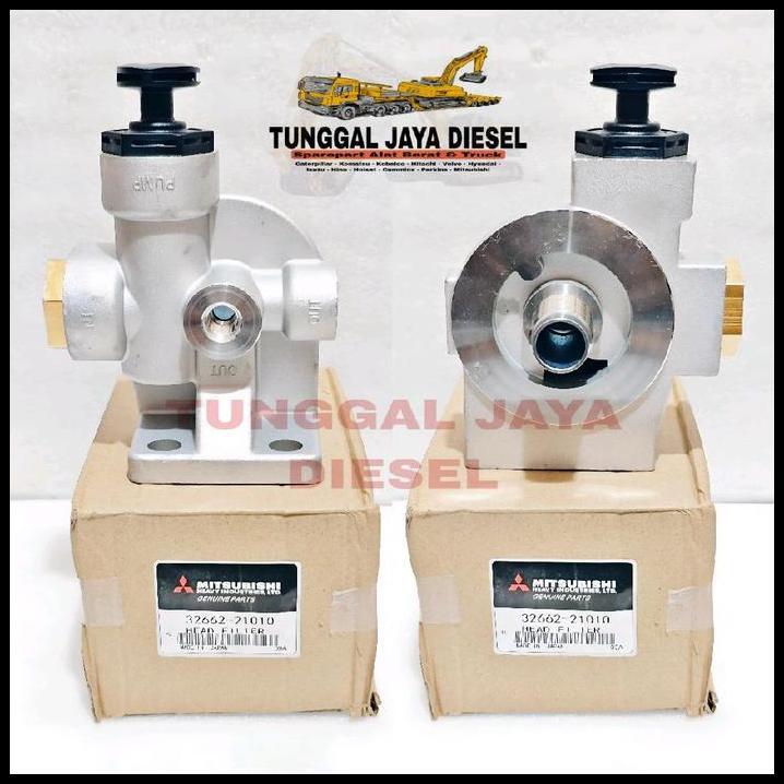 TERBARU HEAD FUEL FILTER HEAD PUMP KOBELCO SK130-8 SK140-8 KEPALA FILTER SOLAR 32662-21010