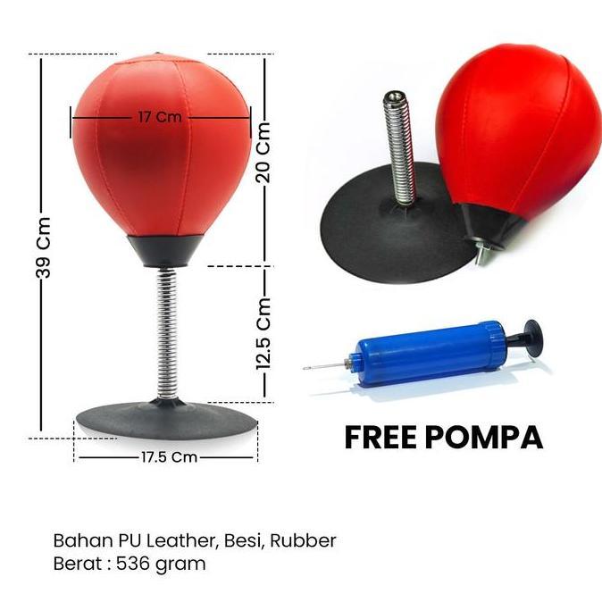 Samsak Tinju Mini Ball Mini Tinju Standing Boxing Ball Mini Punching Ball 002-9