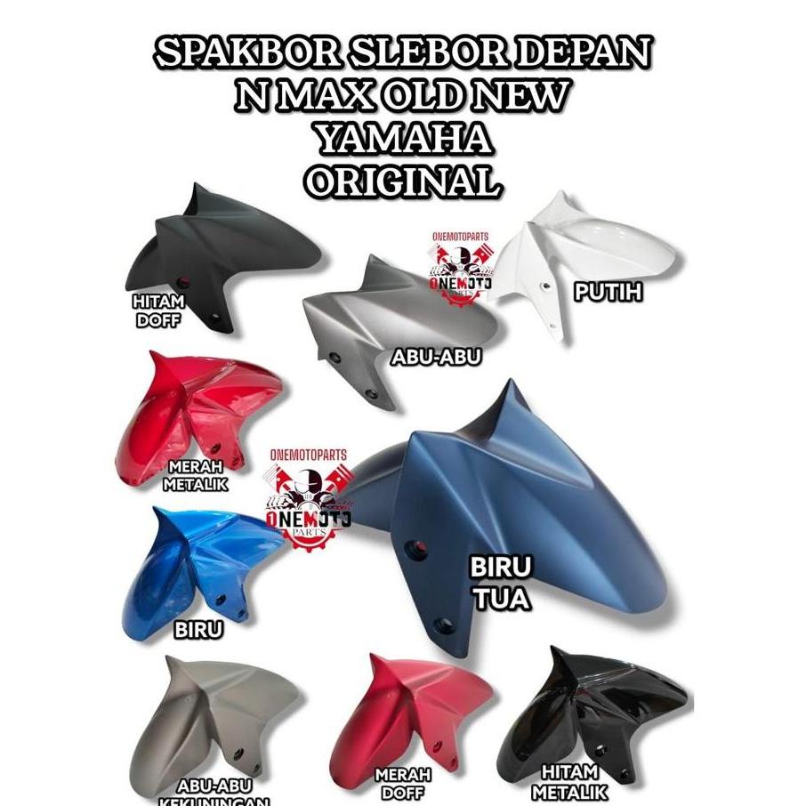 SPAKBOR SLEBOR DEPAN NMAX N MAX HITAM MERAH DOFF METALIK PUTIH BIRU TUA ABU-ABU KEKUNINGAN YAMAHA 2D
