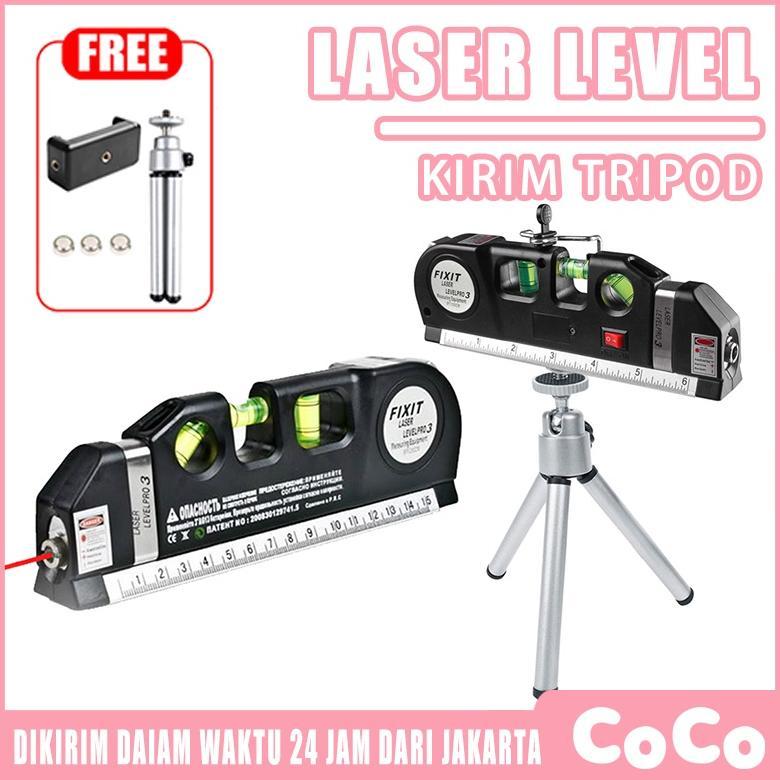 Berkualitas Fixit Level Penggaris Laser Waterpass Meteran Laser  Meteran Laser Alat Pengukur Kemirin