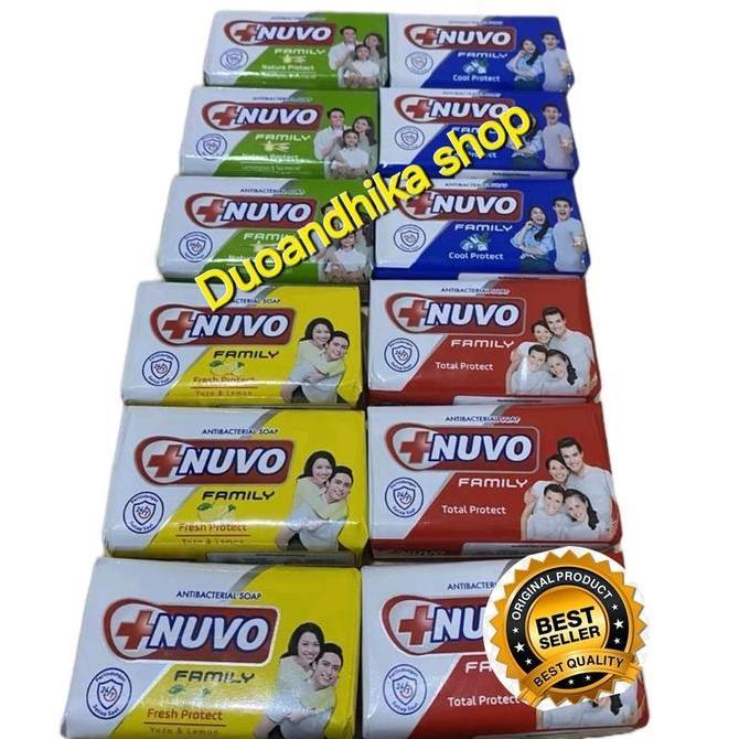 Fupp- Paket 12 Pcs Sabun Nuvo Batang   72 Gr Tanpa Tepak