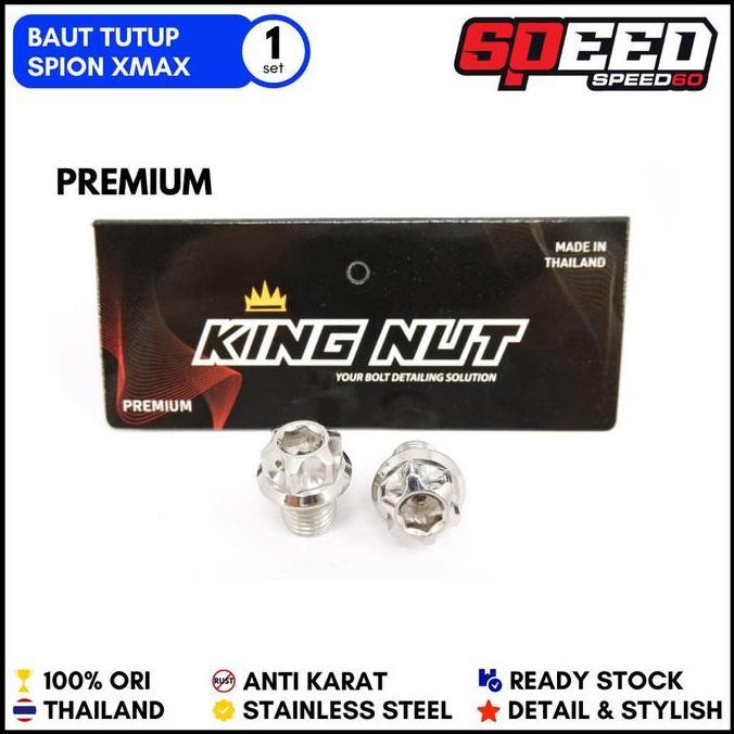 NEW BAUT TUTUP SPION XMAX PROBOLT STAINLESS KING NUT THAILAND ORI