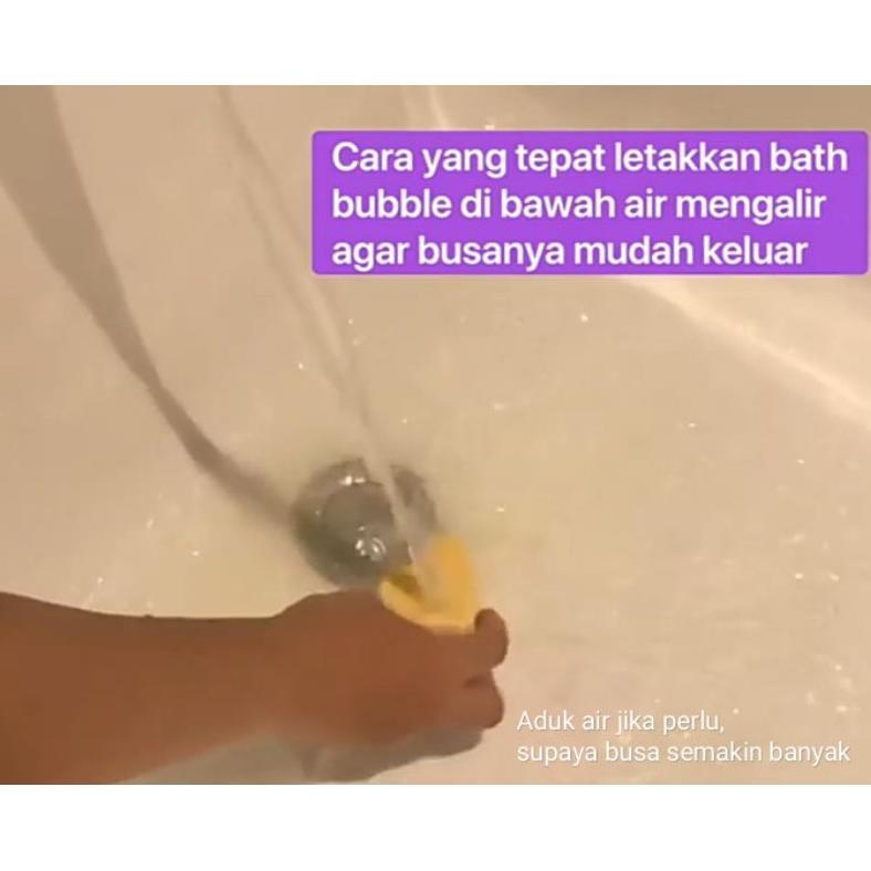 NEW Bubble Bath Bomb 10 Cube Strawberry Milkshake Busa Melimpah Wangi Segar | Spa Mandi Busa Rumah