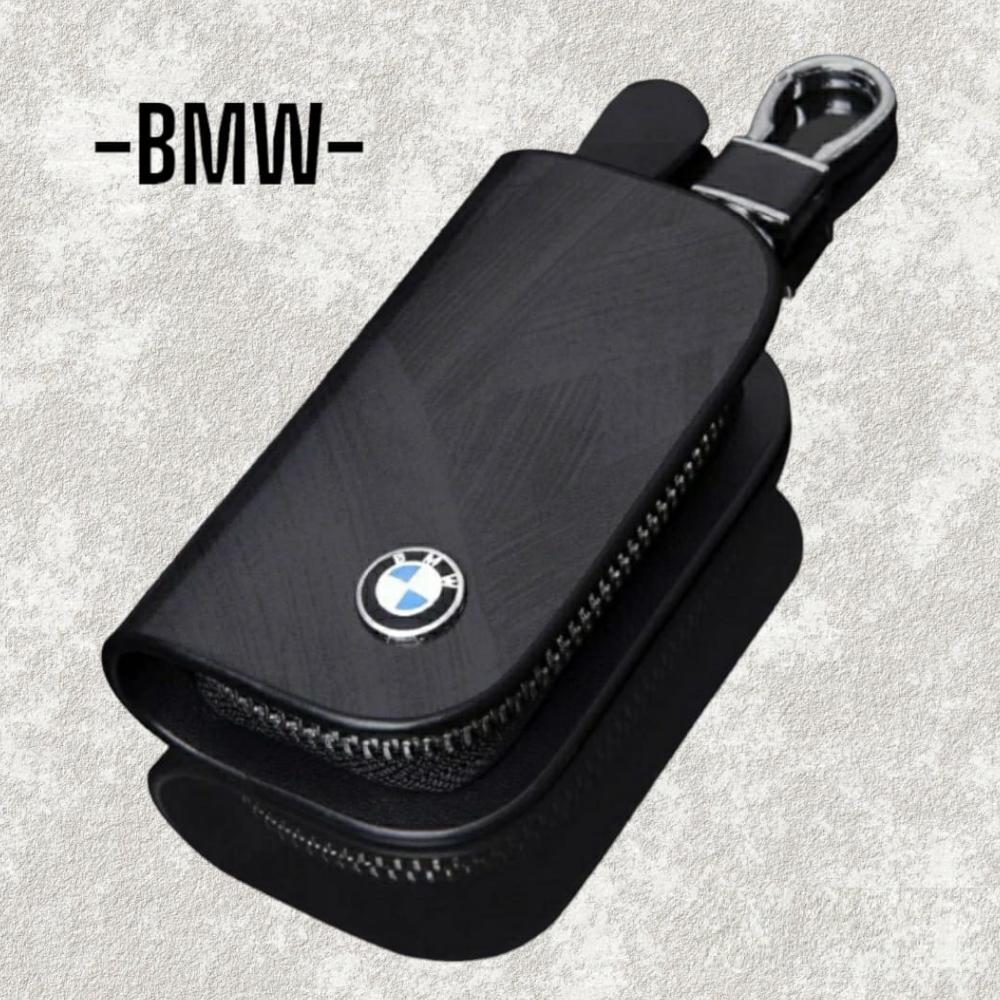 Dompet STNK & Gantungan Kunci IMPORT Branded Premium Import Mobil B M W/ Logo Lainnya Toyota Daihats