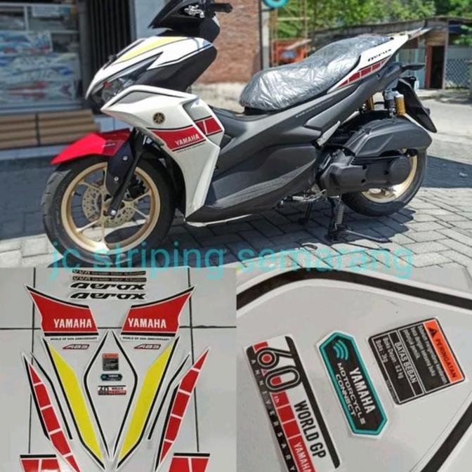 HARGA DISC - Striping Yamaha New Aerox 60th GP Edition