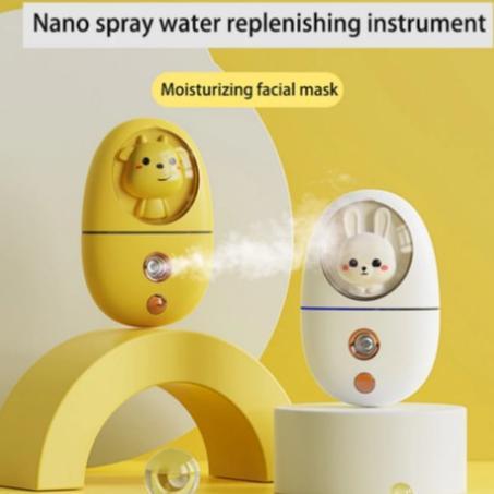 CUCI GUDANG Mini Nano Spray Boneka Gepeng 35ml Nano Mist Premium Nano Cute Nano Lucu [Anti Bocor]
