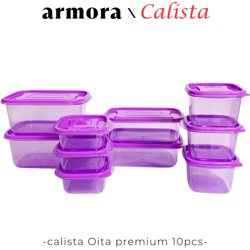 New Toples Plastik Bening Food Container Kulkas Set Calista Rumoi Transparan Sealware 1 Set Isi 12Pc