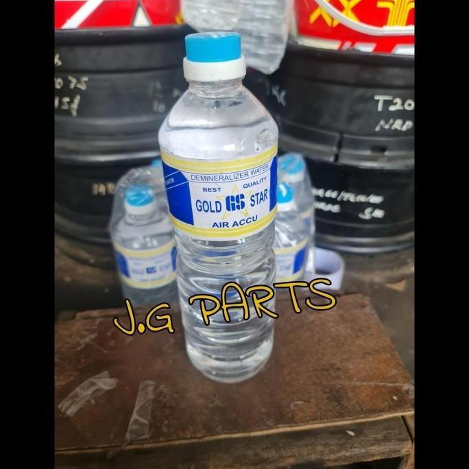 Air Aki Biru / Air Aki Tambah Gs Gold Star Original 1 Liter 1Liter