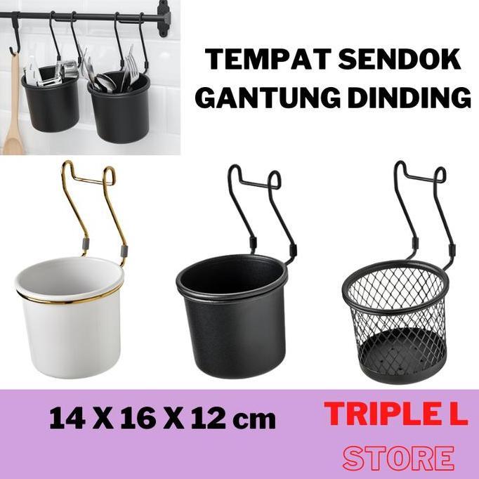 TERLARIS RAK TEMPAT SENDOK GANTUNG DINDING DAPUR WADAH GANTUNGAN DAPUR
