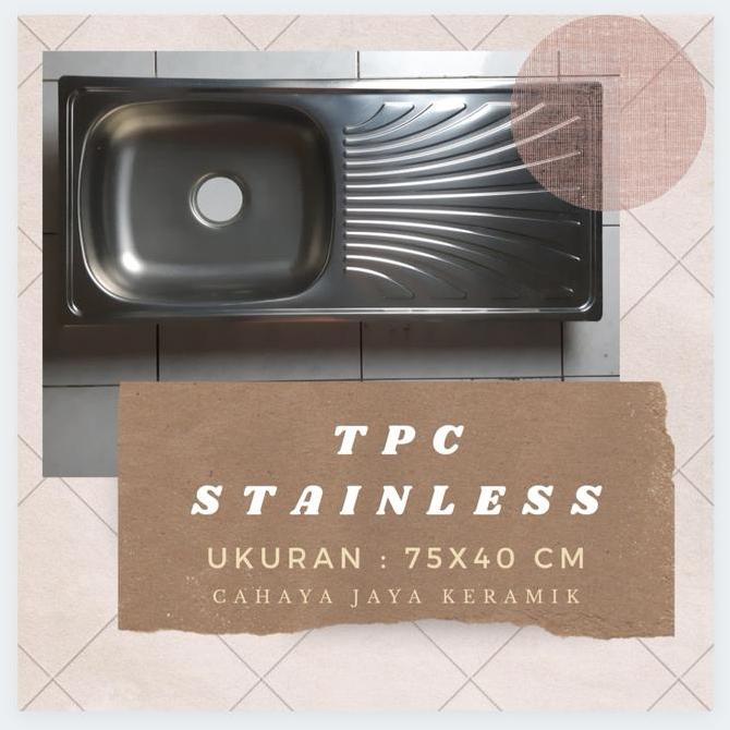 Sink tempat cuci piring 75x40cm