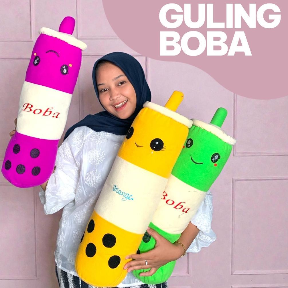 Terbaru Guling Boneka Boba Led Guling Boba Boneka Guling Bobba