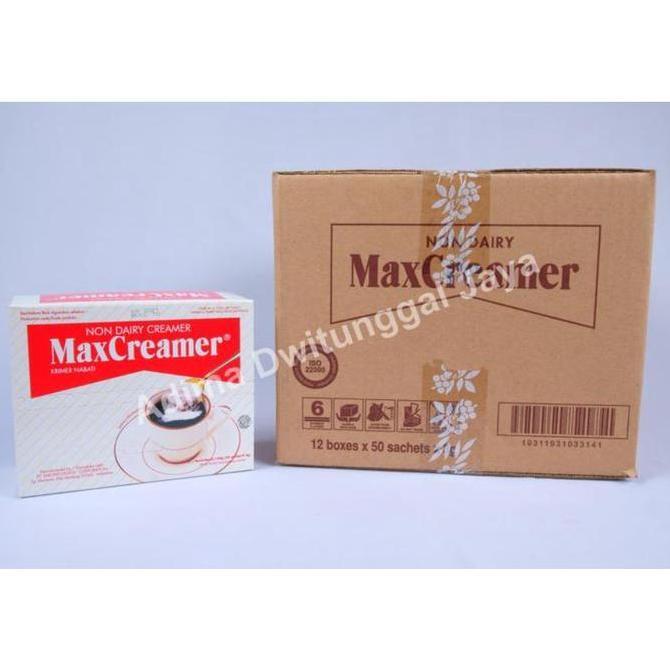 Max Creamer Krimer Max Creamer Non Dairy Sachet 12X50X3Gr Karton